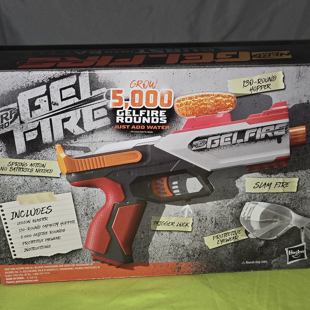NERF Gel Fire Blaster - Red and Orange